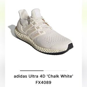 adidas Ultra 4D 'Chalk White' FX4089 size 4.5 Men’s Kids